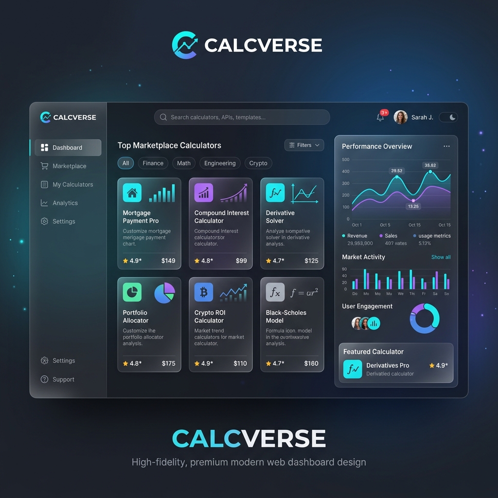 Smart Calculator Market Mockup